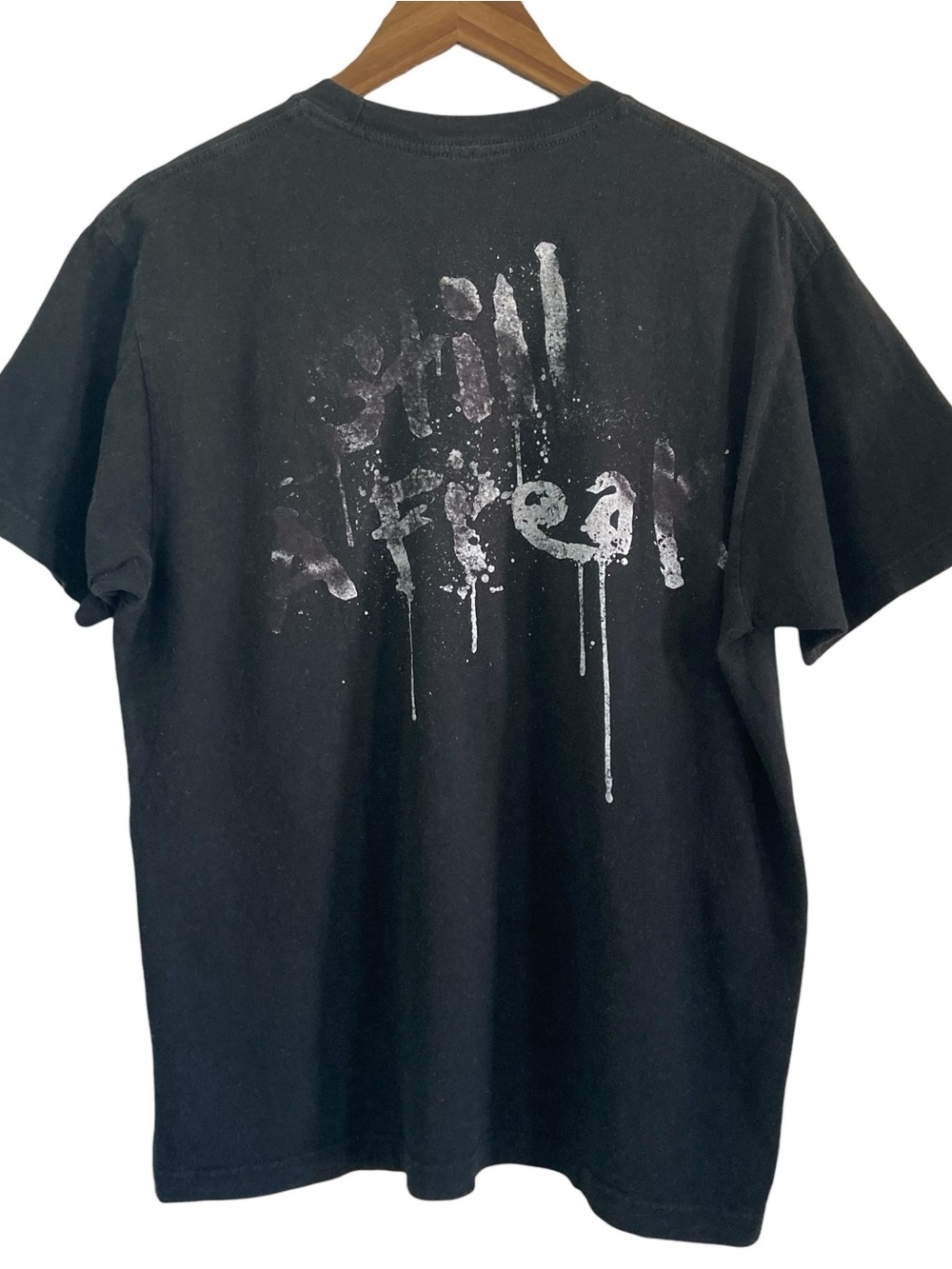 KORN Still a Freak Spray Paint White Black Graphic Band Tee Shirt - Picture 2 of 5